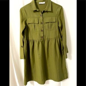 Zara Olive Girl Dress Size 13/14